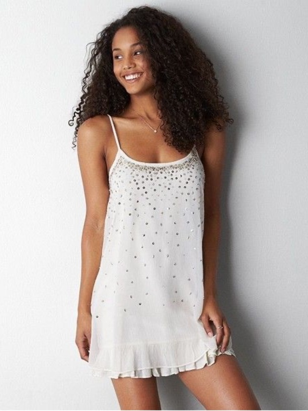 American Eagle - Sequin Lined Slip Dress